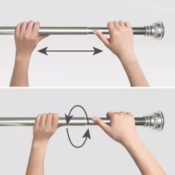 Sonoma Goods For Life® Aegean Aluminum Finial Shower Tension Rod -Sonoma Goods For Life Home 3284517 ALT2