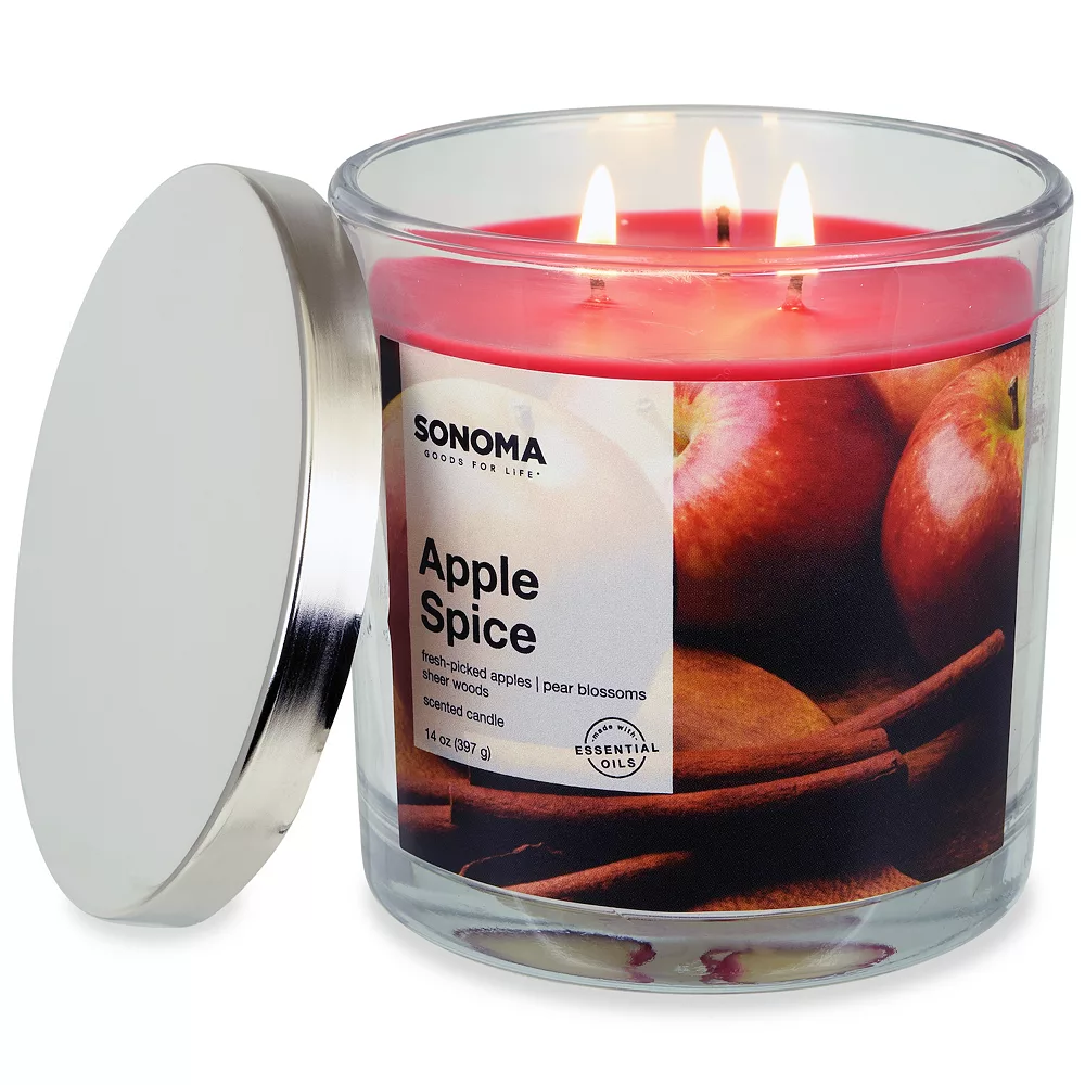 Sonoma Goods For Life® Apple Spice 14-oz. 3-Wick Candle Jar 2 Sonoma Goods For Life® Apple Spice 14-oz. 3-Wick Candle Jar - Image 2