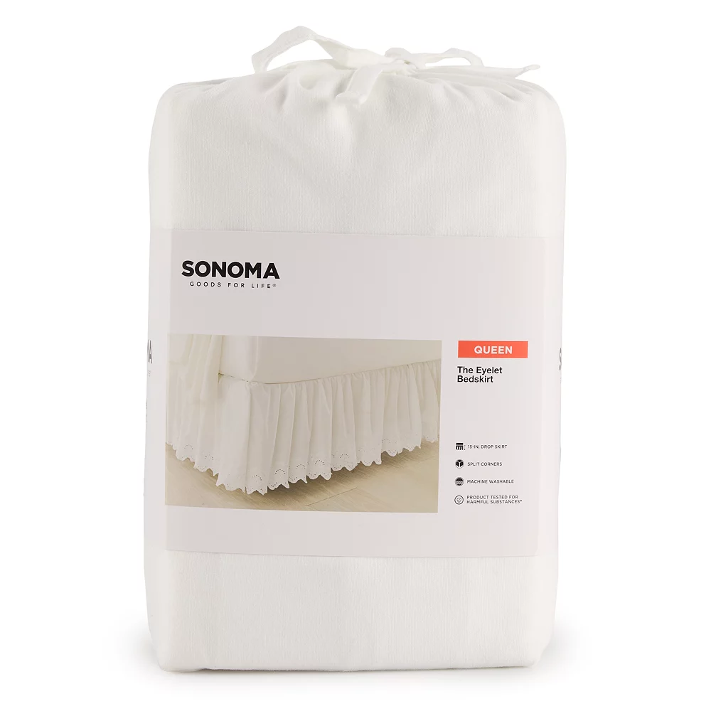 Sonoma Goods For Life® Eyelet Bedskirt 2 Sonoma Goods For Life® Eyelet Bedskirt - Image 2