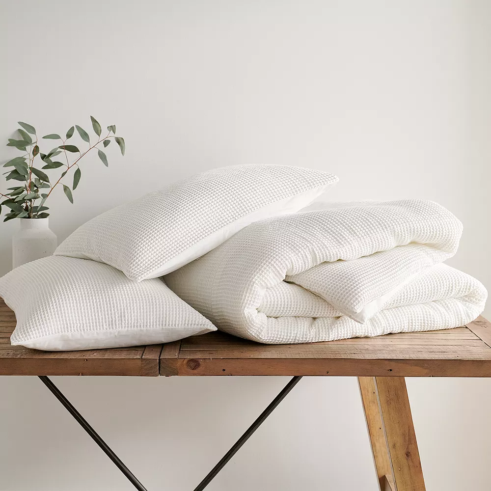 Sonoma Goods For Life® Andorra Waffle Comforter Set With Shams 4 Sonoma Goods For Life® Andorra Waffle Comforter Set With Shams - Image 4