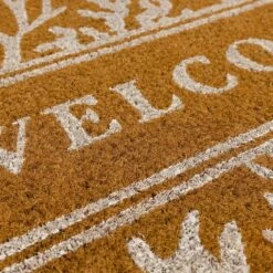 Sonoma Goods For Life® Coral "Welcome" Coir Doormat - 18'' X 30'' -Sonoma Goods For Life Home 5253374 ALT3