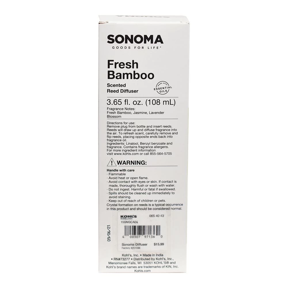 Sonoma Goods For Life™ Fresh Bamboo Reed Diffuser 11-Piece Set 3 Sonoma Goods For Life™ Fresh Bamboo Reed Diffuser 11-Piece Set - Image 3