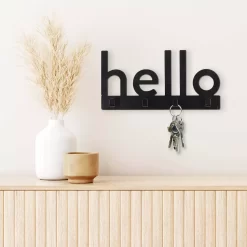 Sonoma Goods For Life® Hello 4-Hook Wall Decor -Sonoma Goods For Life Home 5548132 ALT