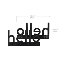 Sonoma Goods For Life® Hello 4-Hook Wall Decor -Sonoma Goods For Life Home 5548132 ALT3