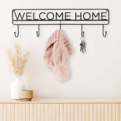 Sonoma Goods For Life® Welcome Home 5-Hook Wall Decor -Sonoma Goods For Life Home 5549808 ALT