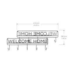 Sonoma Goods For Life® Welcome Home 5-Hook Wall Decor -Sonoma Goods For Life Home 5549808 ALT3