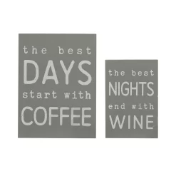 Sonoma Goods For Life® Coffee & Wine Caption Art Box 2-pack Set