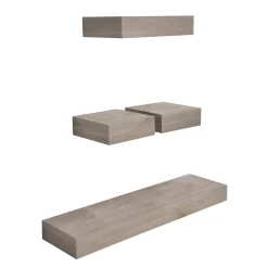 Sonoma Goods For Life® Gray Wash Ledge Wall Shelf 4-piece Set -Sonoma Goods For Life Home 5626524 ALT2