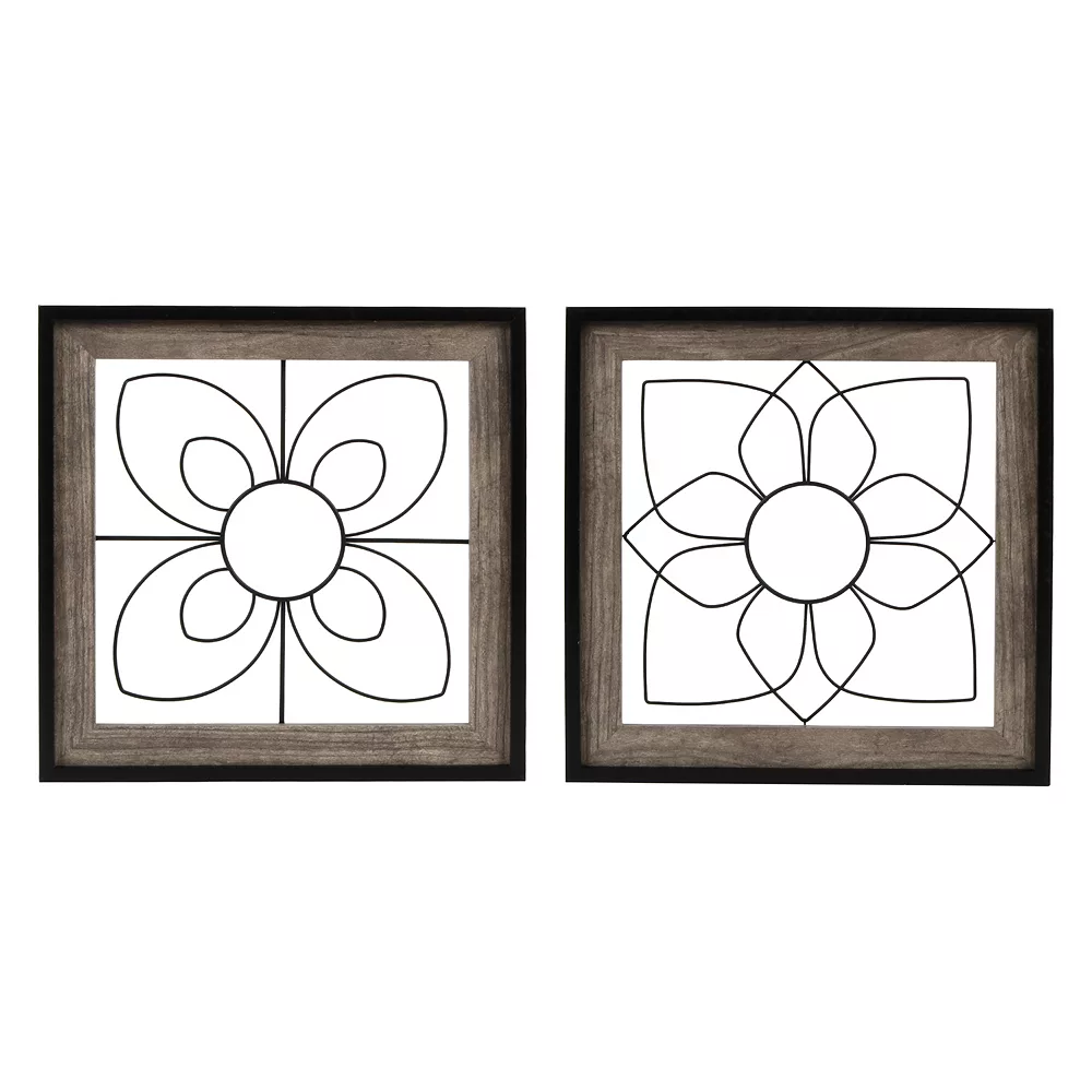 Sonoma Goods For Life® Flower Gate Wall Decor 2-piece Set 1 Sonoma Goods For Life® Flower Gate Wall Decor 2-piece Set
