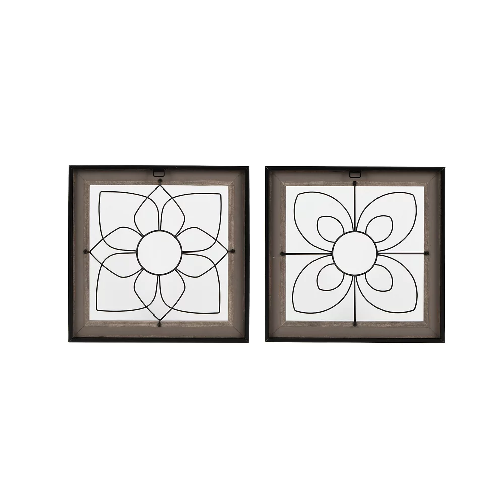 Sonoma Goods For Life® Flower Gate Wall Decor 2-piece Set 4 Sonoma Goods For Life® Flower Gate Wall Decor 2-piece Set - Image 4