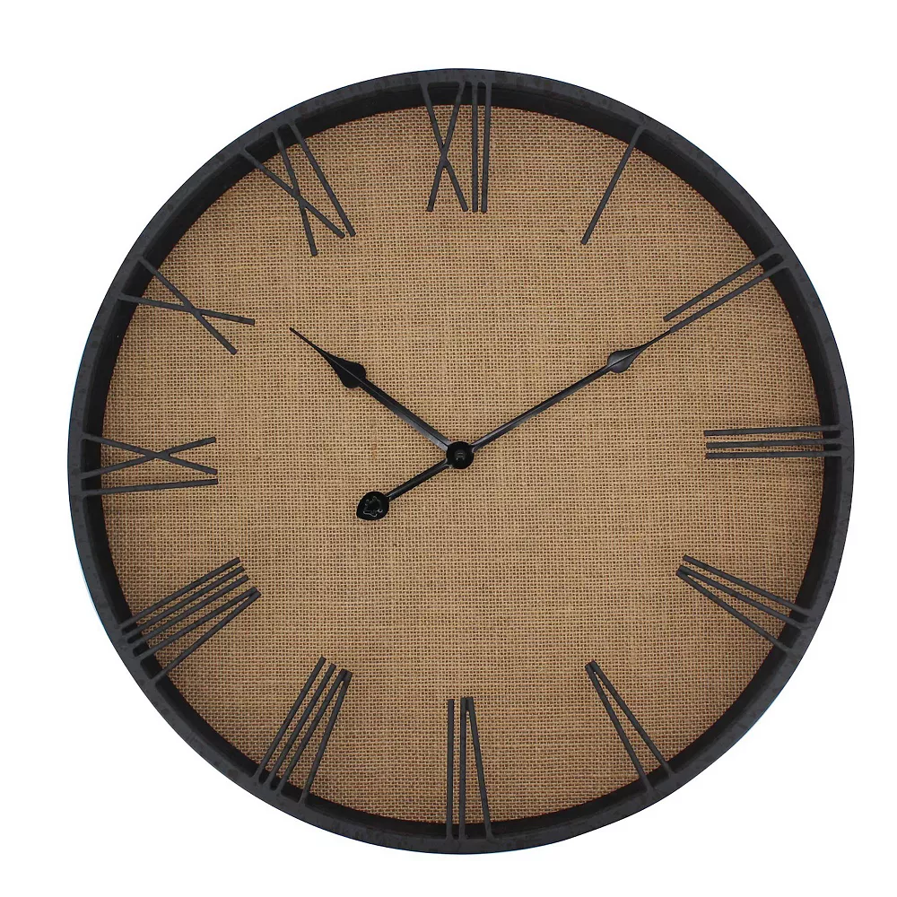 Sonoma Goods For Life® Linen Back Wall Clock 1 Sonoma Goods For Life® Linen Back Wall Clock