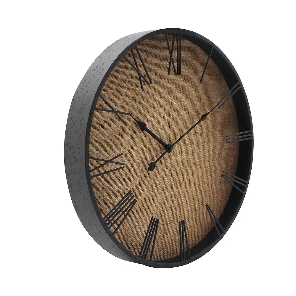 Sonoma Goods For Life® Linen Back Wall Clock 2 Sonoma Goods For Life® Linen Back Wall Clock - Image 2