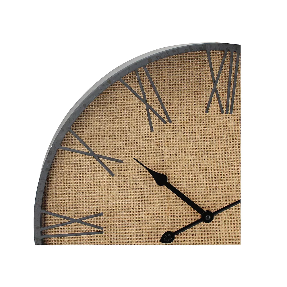 Sonoma Goods For Life® Linen Back Wall Clock 4 Sonoma Goods For Life® Linen Back Wall Clock - Image 4