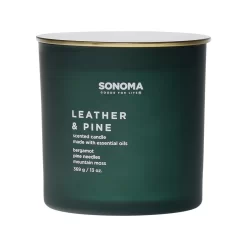 Sonoma Goods For Life® Leather & Pine 13-oz. Candle Jar
