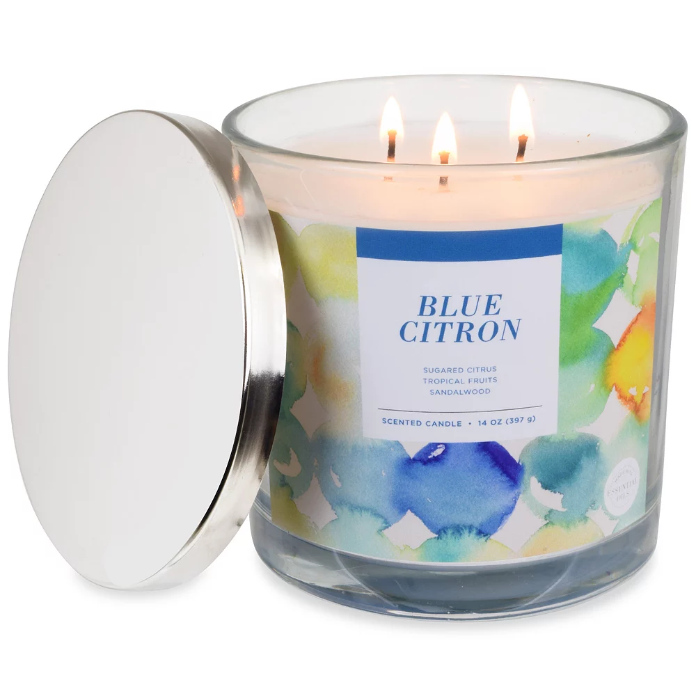 Sonoma Goods For Life® Blue Citron 14-oz. Candle Jar 3 Sonoma Goods For Life® Blue Citron 14-oz. Candle Jar - Image 3
