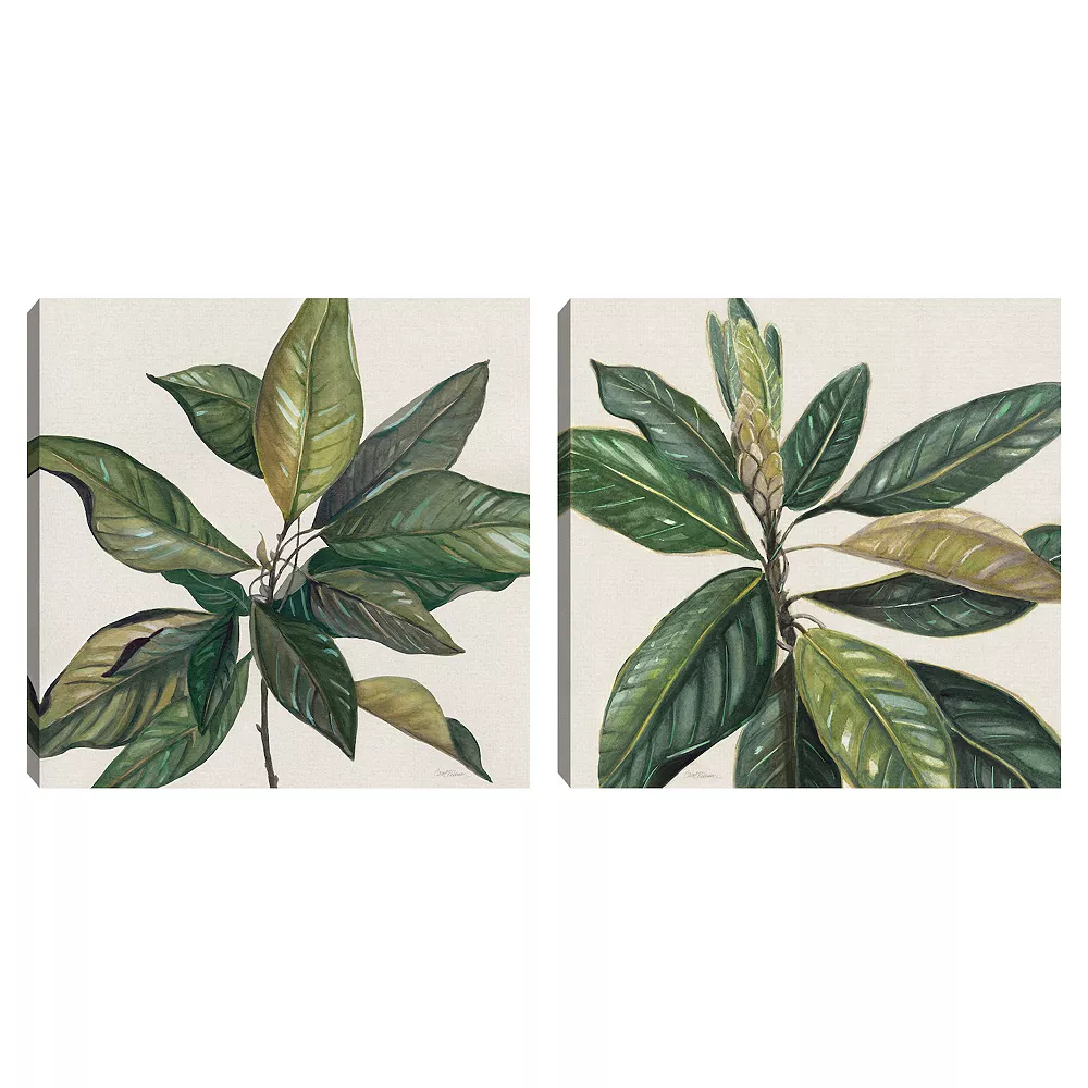 Sonoma Goods For Life® Magnolia Leaves I & II Canvas Wall Art 2-piece Set 1 Sonoma Goods For Life® Magnolia Leaves I & II Canvas Wall Art 2-piece Set
