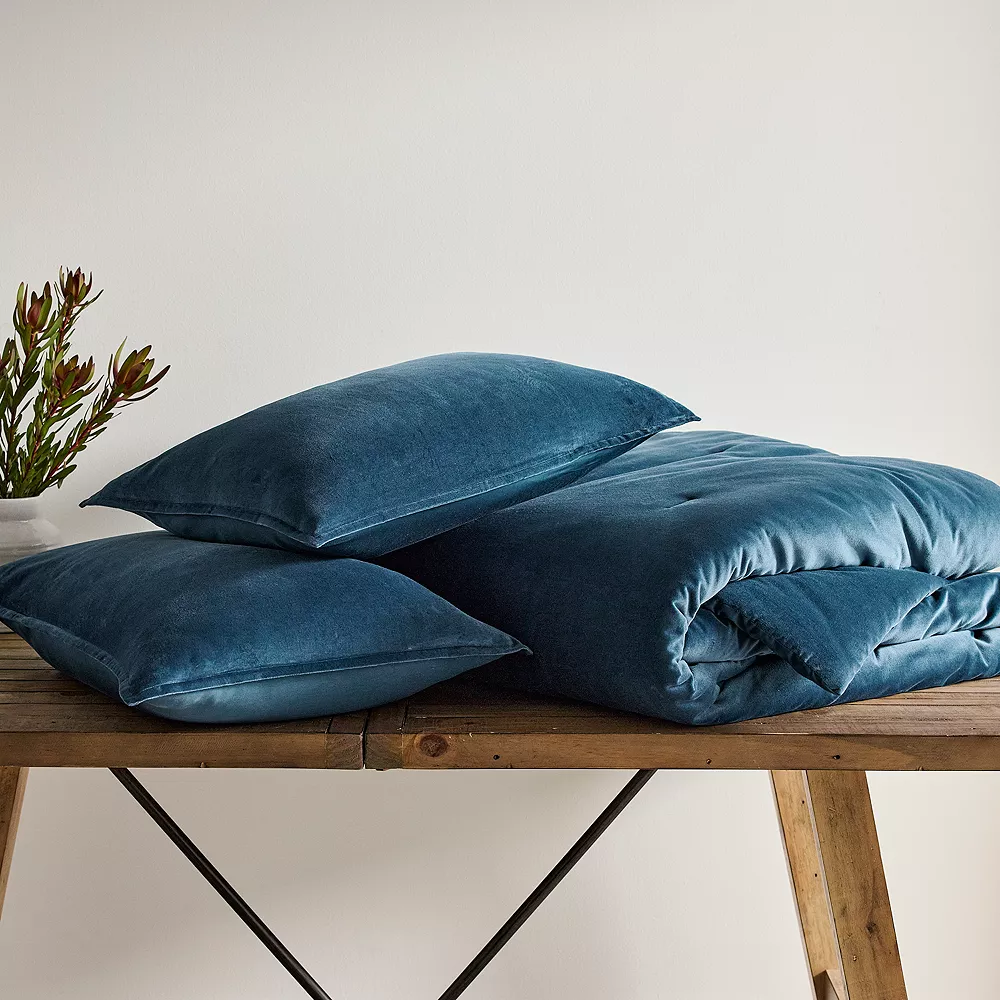 Sonoma Goods For Life® Cotton Velvet Comforter Set With Shams 3 Sonoma Goods For Life® Cotton Velvet Comforter Set With Shams - Image 3