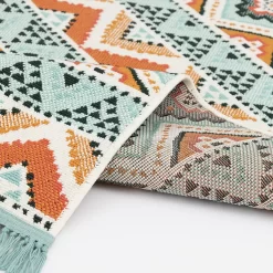 Sonoma Goods For Life® Indoor/Outdoor Coral Multi Geo Stripe Rug -Sonoma Goods For Life Home 5864807 ALT4