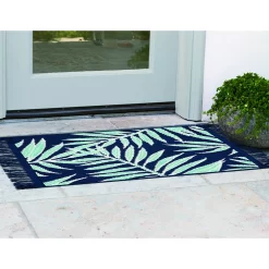 Sonoma Goods For Life® Indoor/Outdoor Navy Palm Leaves Rug -Sonoma Goods For Life Home 5864811 ALT11