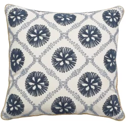 Sonoma Goods For Life® 20" X 20" Ivory Blue Geo Throw Pillow