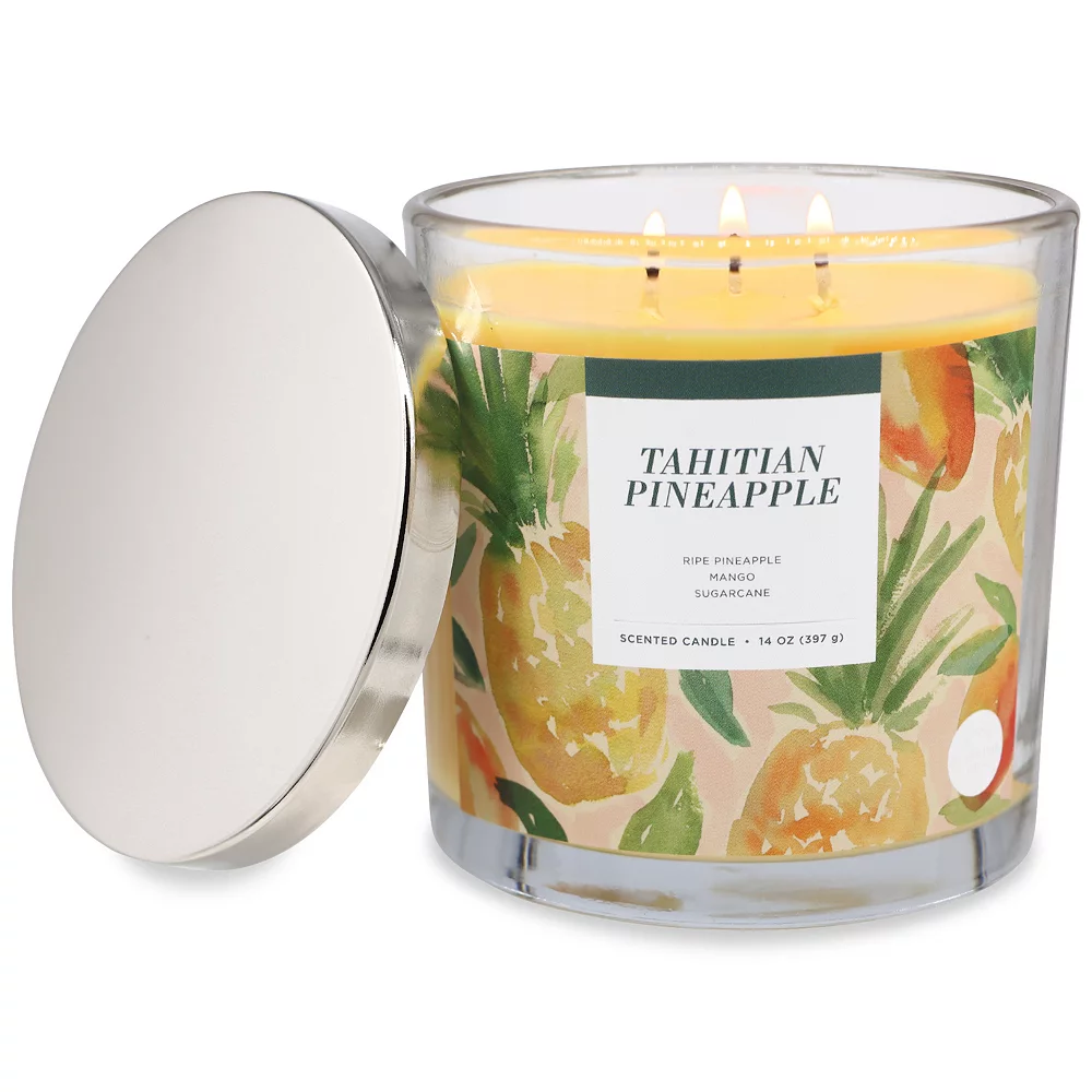 Sonoma Goods For Life® Tahitian Pineapple 14-oz. Candle Jar 1 Sonoma Goods For Life® Tahitian Pineapple 14-oz. Candle Jar