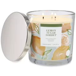 Sonoma Goods For Life® Lemon Sugar Sorbet 14-oz. Candle Jar