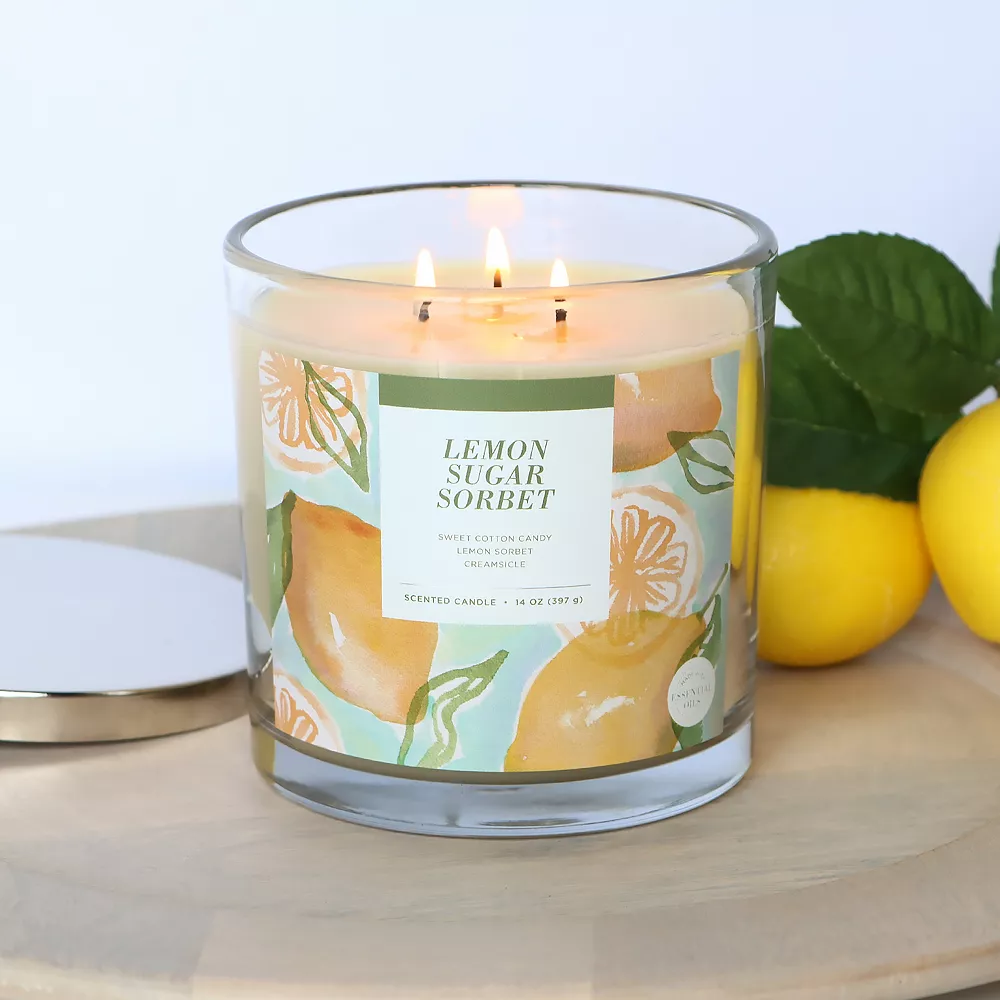 Sonoma Goods For Life® Lemon Sugar Sorbet 14-oz. Candle Jar 2 Sonoma Goods For Life® Lemon Sugar Sorbet 14-oz. Candle Jar - Image 2
