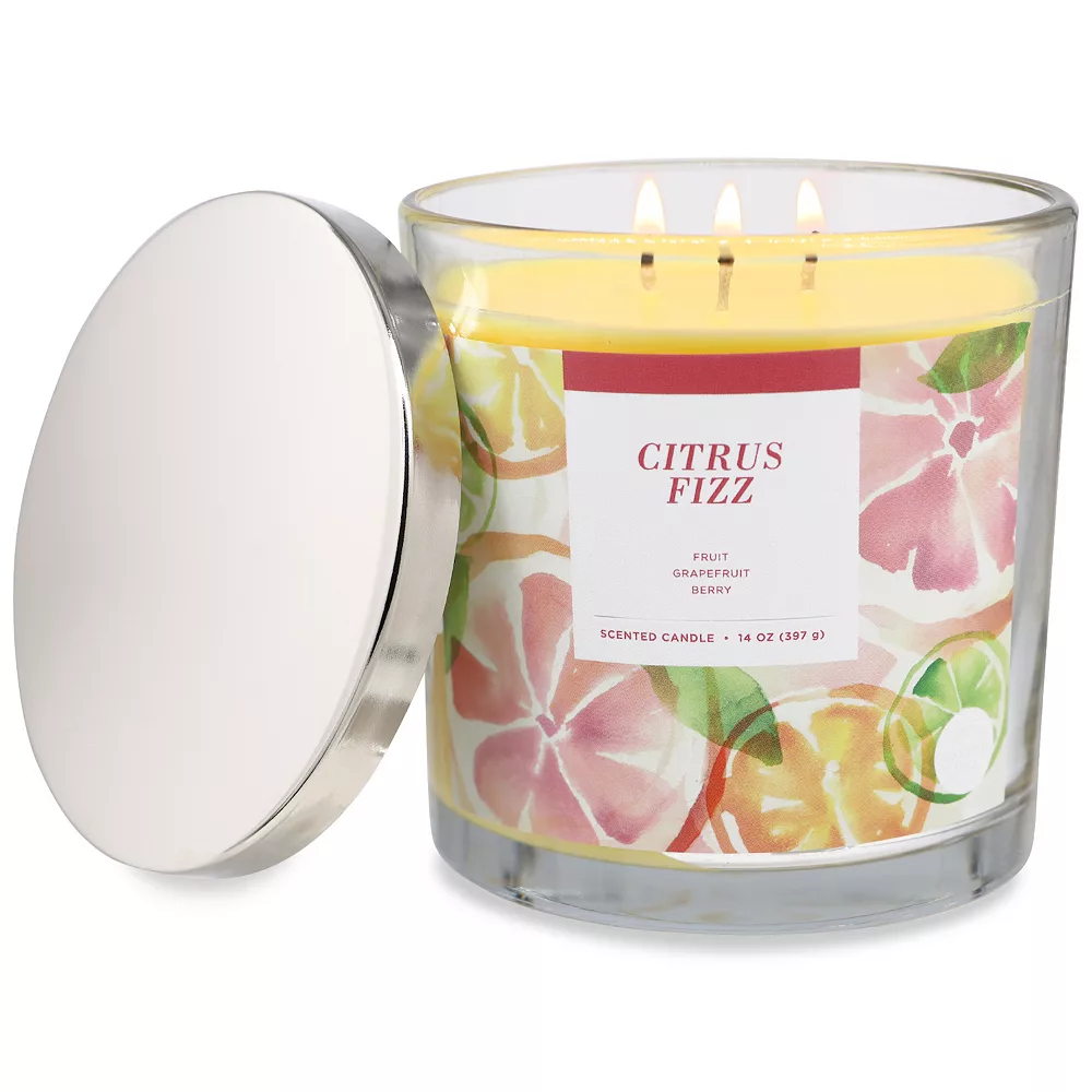 Sonoma Goods For Life® Citrus Fizz 14-oz. Candle Jar 1 Sonoma Goods For Life® Citrus Fizz 14-oz. Candle Jar