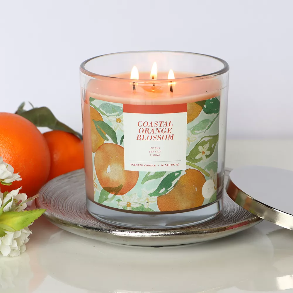 Sonoma Goods For Life® Coastal Orange Blossom 14-oz. Candle Jar 2 Sonoma Goods For Life® Coastal Orange Blossom 14-oz. Candle Jar - Image 2