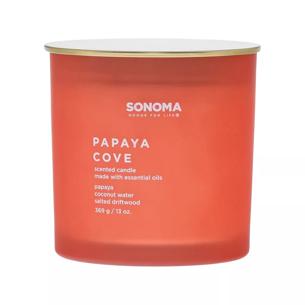 Sonoma Goods For Life® Papaya Cove 13-oz. Candle Jar 1 Sonoma Goods For Life® Papaya Cove 13-oz. Candle Jar