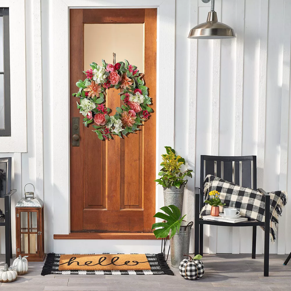 Sonoma Goods For Life® Artificial Pink Peony Wreath 2 Sonoma Goods For Life® Artificial Pink Peony Wreath - Image 2