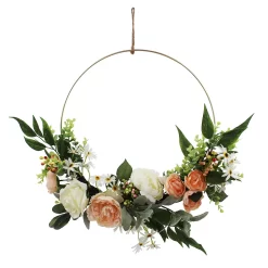 Sonoma Goods For Life® Asymmetrical Artificial Rose Daisy Wreath