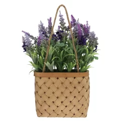 Sonoma Goods For Life® Artificial Lavender Hanging Wall Basket