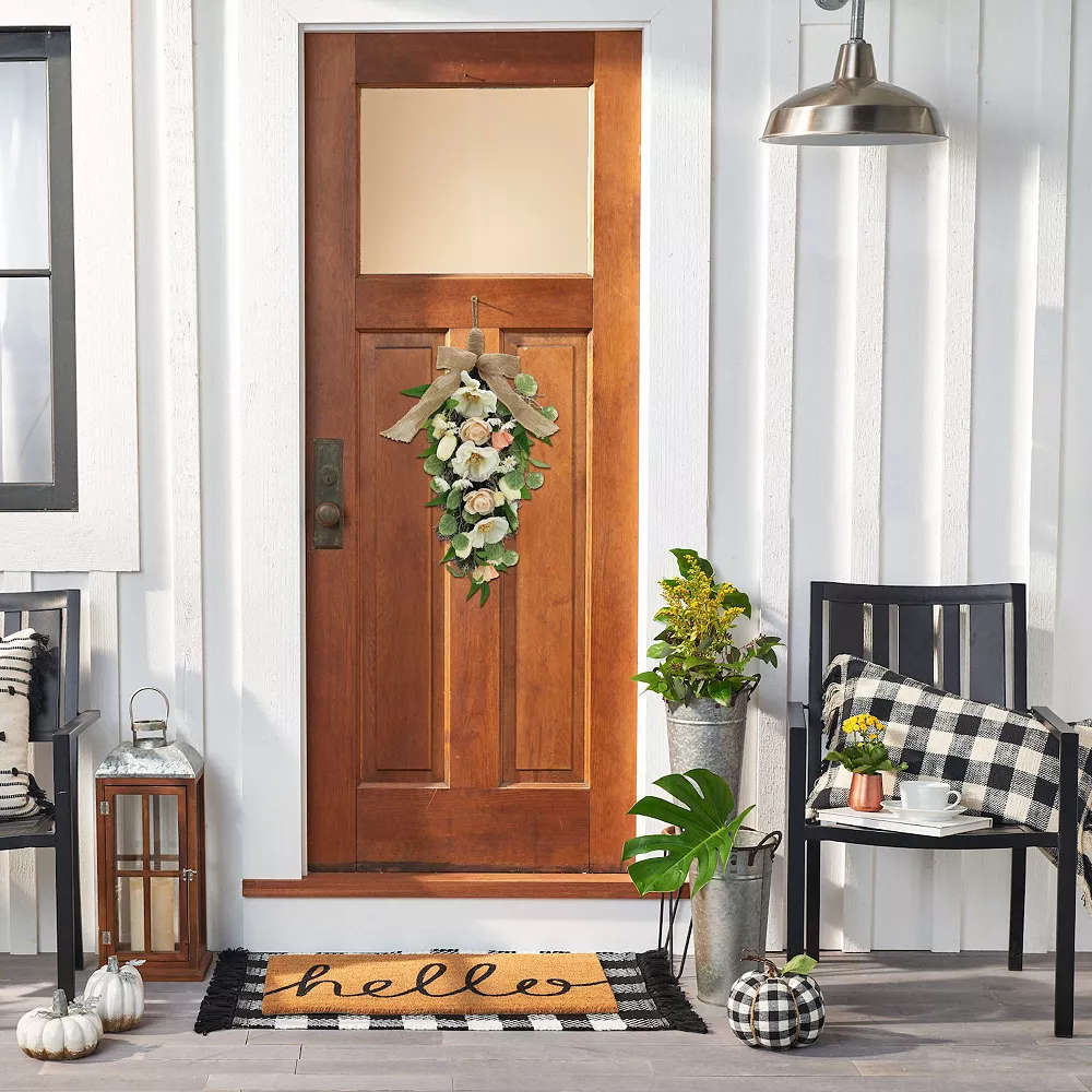 Sonoma Goods For Life® Artificial Floral Teardrop Wall Decor 2 Sonoma Goods For Life® Artificial Floral Teardrop Wall Decor - Image 2