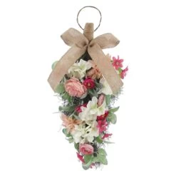 Sonoma Goods For Life® Artificial Pink Peony Teardrop Wall Decor