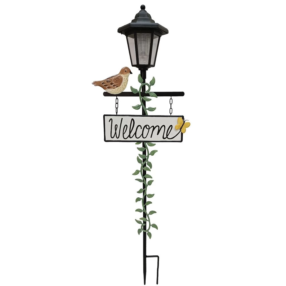 Sonoma Goods For Life® "Welcome" Solar Bird Garden Stake 2 Sonoma Goods For Life® "Welcome" Solar Bird Garden Stake - Image 2