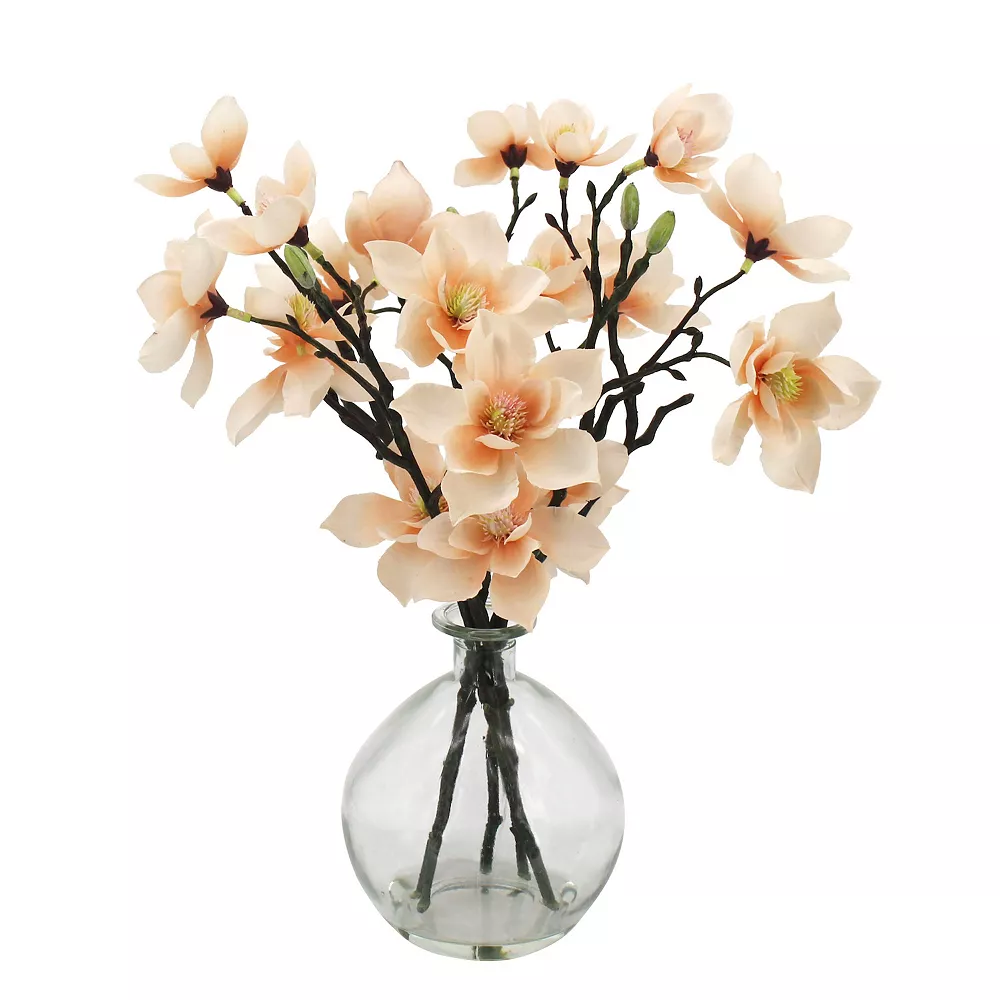Sonoma Goods For Life® Artificial Flower Stems In Glass Vase Floor Decor 1 Sonoma Goods For Life® Artificial Flower Stems In Glass Vase Floor Decor