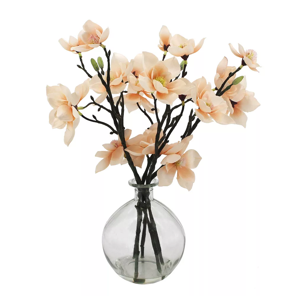 Sonoma Goods For Life® Artificial Flower Stems In Glass Vase Floor Decor 2 Sonoma Goods For Life® Artificial Flower Stems In Glass Vase Floor Decor - Image 2