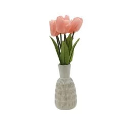 Sonoma Goods For Life® Artificial Pink Tulip Vase Table Decor -Sonoma Goods For Life Home 5904648 ALT2