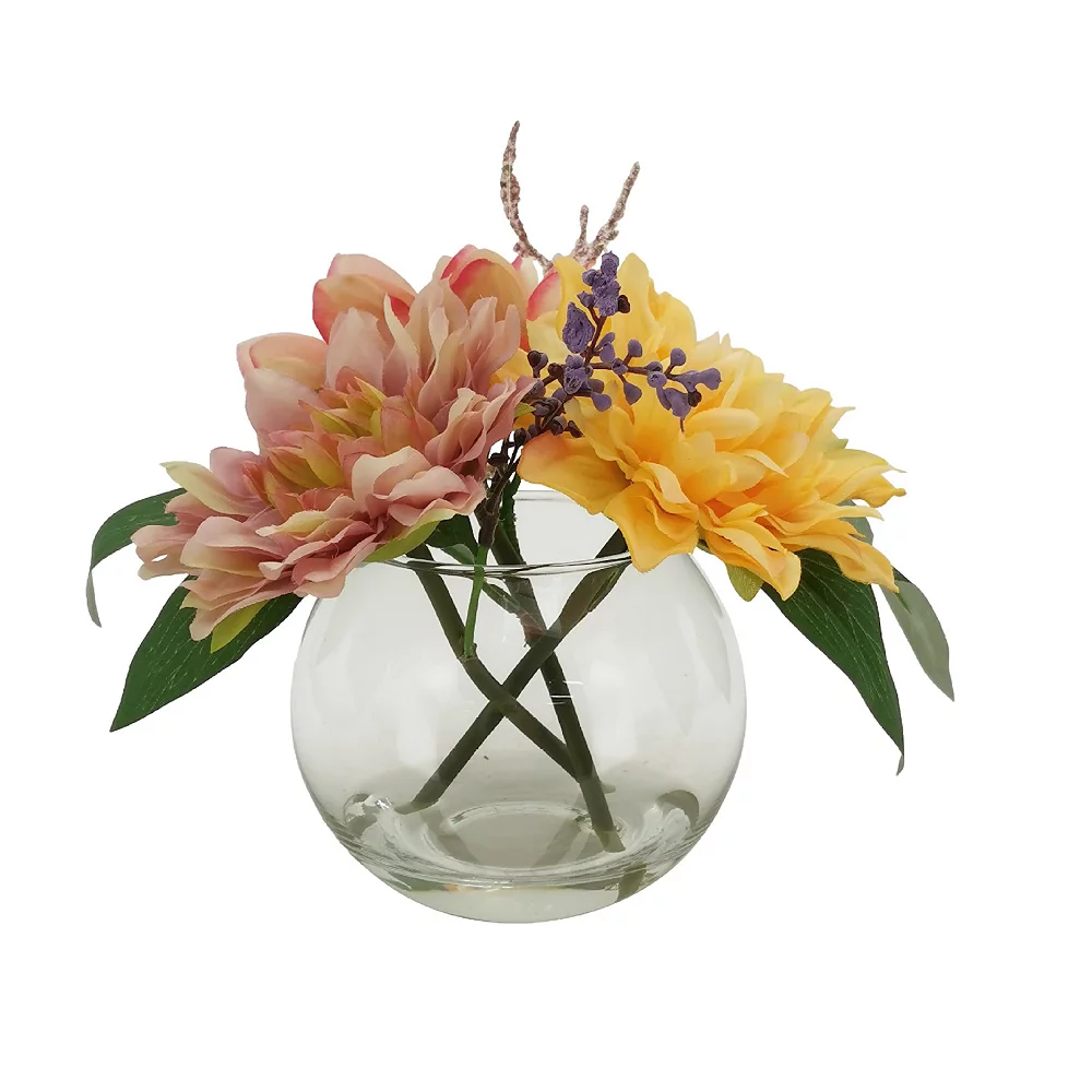 Sonoma Goods For Life® Artificial Dahlia Vase Table Decor 1 Sonoma Goods For Life® Artificial Dahlia Vase Table Decor