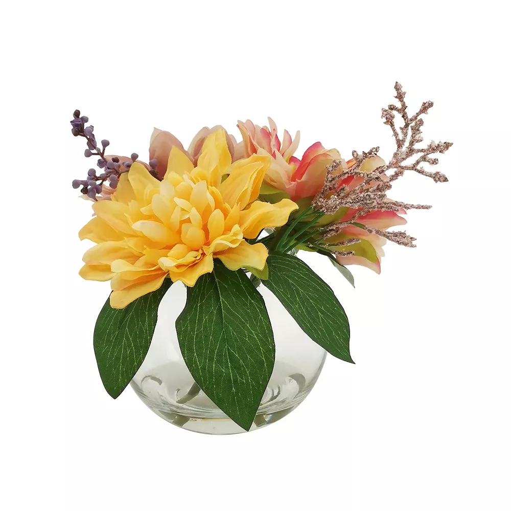 Sonoma Goods For Life® Artificial Dahlia Vase Table Decor 4 Sonoma Goods For Life® Artificial Dahlia Vase Table Decor - Image 4