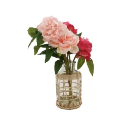 Sonoma Goods For Life® Artificial Pink Floral Rattan Vase Table Decor 6 Sonoma Goods For Life® Artificial Pink Floral Rattan Vase Table Decor -Sonoma Goods For Life Home 5904675 ALT2