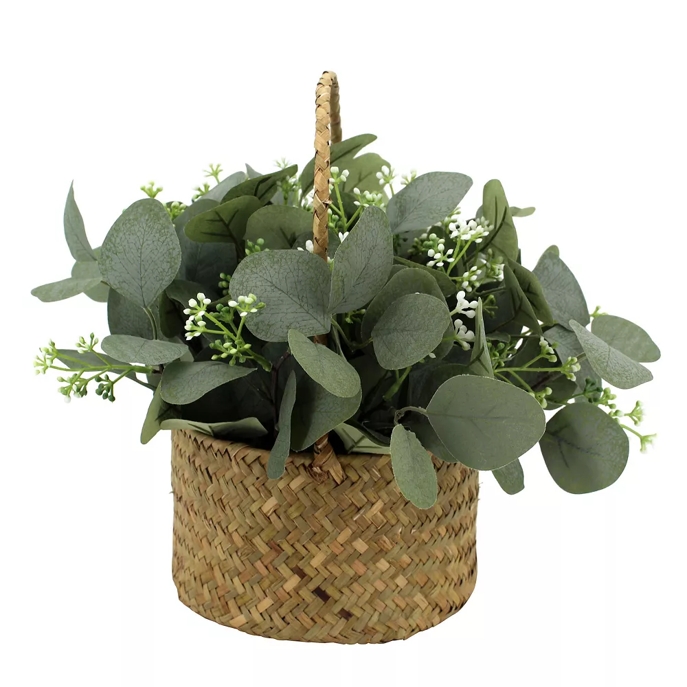 Sonoma Goods For Life® Artificial Eucalyptus Floral Basket Table Decor 1 Sonoma Goods For Life® Artificial Eucalyptus Floral Basket Table Decor