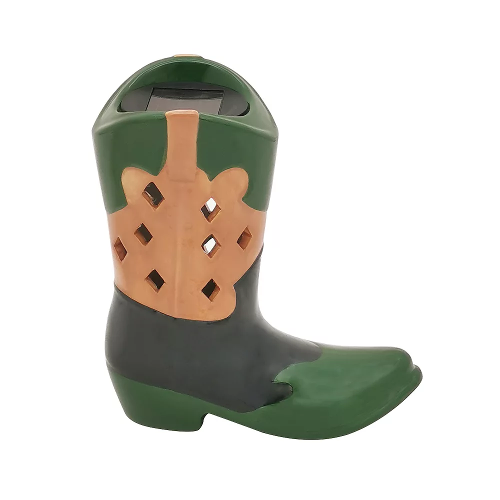 Sonoma Goods For Life® Cowboy Boot Solar LED Lantern Table Decor 5 Sonoma Goods For Life® Cowboy Boot Solar LED Lantern Table Decor - Image 5