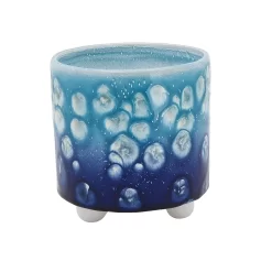 Sonoma Goods For Life® Reactive Glaze Blue Ceramic Planter