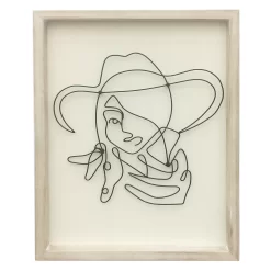 Sonoma Goods For Life® Wire Cowgirl Framed Wall Art