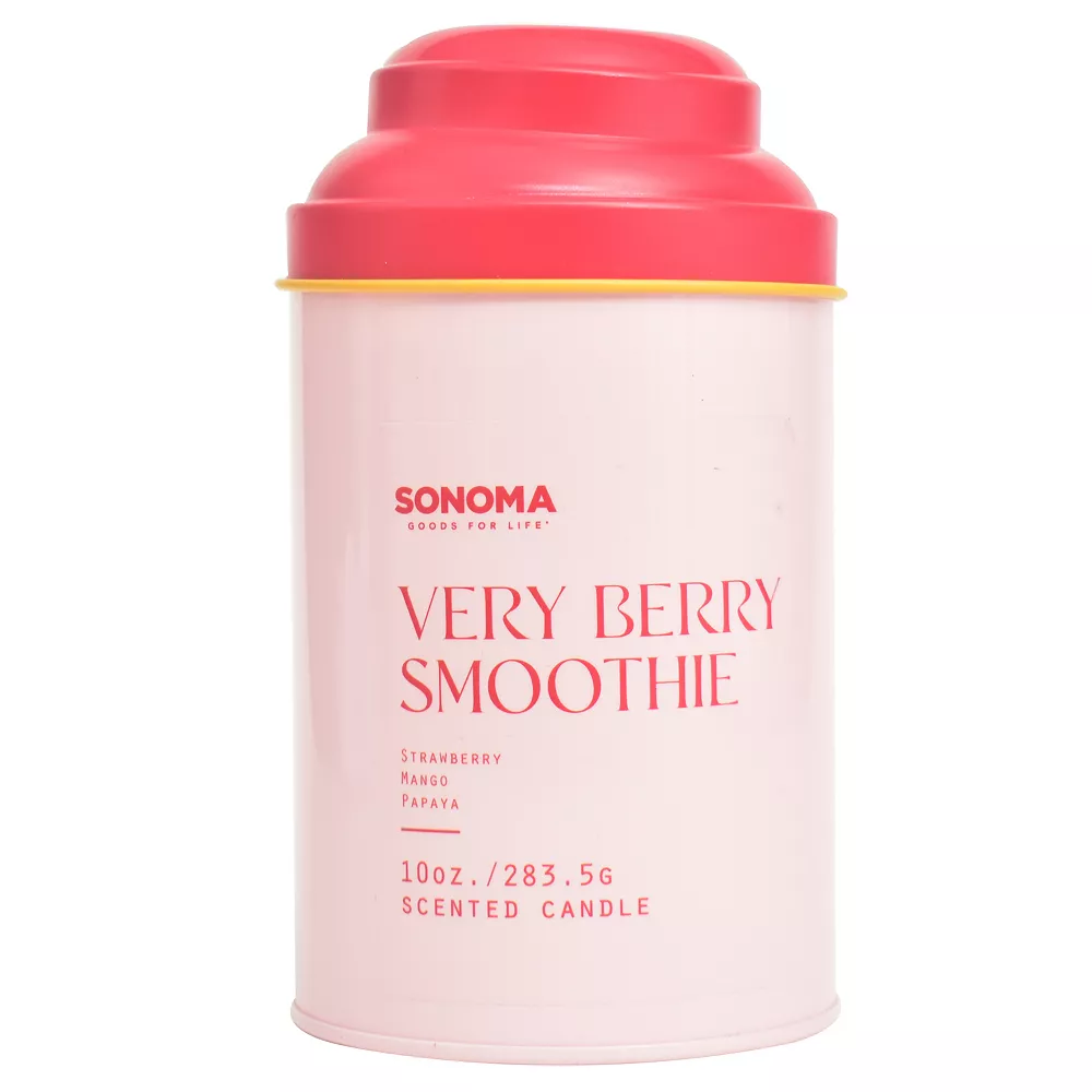 Sonoma Goods For Life® Tin Drink Collection Strawberry Mango 10-oz. Candle Jar 1 Sonoma Goods For Life® Tin Drink Collection Strawberry Mango 10-oz. Candle Jar