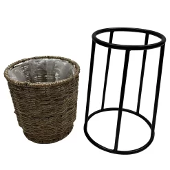 Sonoma Goods For Life® Small Seagrass Planter With Metal Stand -Sonoma Goods For Life Home 5920620 ALT2