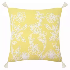 Sonoma Goods For Life® Square Linear Floral Pillow
