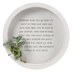 Sonoma Goods For Life® Round Sentiment With Botanical Décor